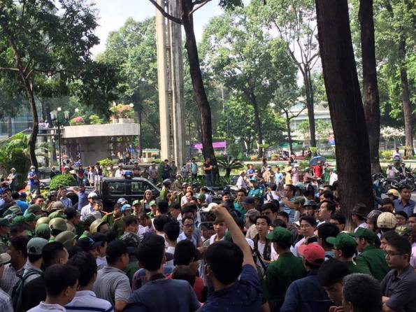 Sài Gòn biểu tình phản đối Tập Cận Bình ngày 05/11/2015 (nguồn: FB Van Hai Nguyen)